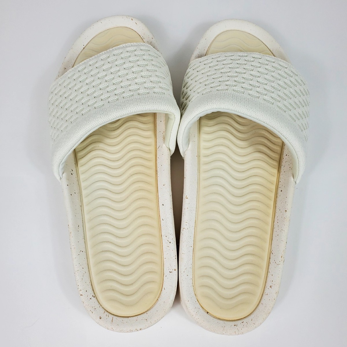 SUAVS The Eddy Slide Knit Sandals Sand White NWOB Men\'s 9/Women\'s 11 SUAVS UNISEX THE EDDY SLIDE JET  main image 2