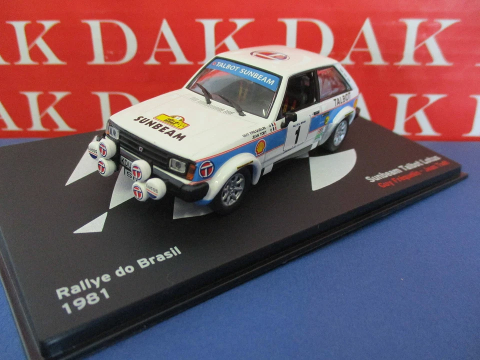 Die cast 1/43 Modellino Auto Talbot Sunbeam Lotus Brasil 1981 G. Frequelin - Immagine 2 di 4