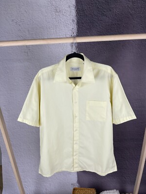 Yves Saint Laurent yellow shirt sleeve shirt vintage UK