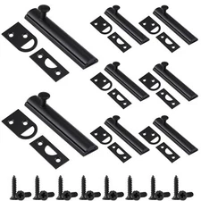 8 Pcs 3" Surface Bolt Door Latches for Top of Door Solid Brass Bolt Latch Doo...