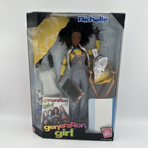Muñeca Barbie afroamericana NICHELLE 1998 Generation Girl con accesorios nueva