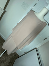 X By Xscape blush layered and lined dress with embellishments 20W
