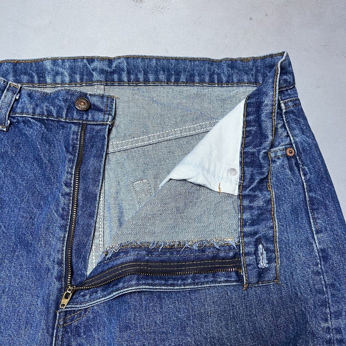 Vintage Levis 505 0217 Denim Dark Blue Jeans Made in USA 40x34 | eBay