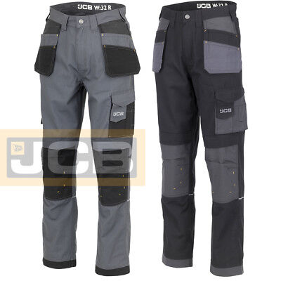 New JCB Trade Denim Work Jeans Worker Trade Pro Cargo Combat Trousers knee Size