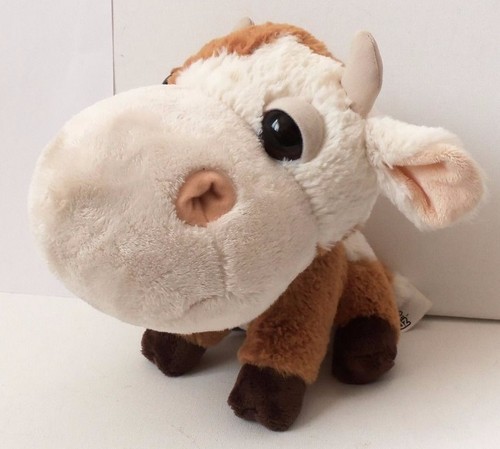Big Headz Cow Plush Soft Toy Farm Animal Figure By TCC Global Doll - 第 1/11 張圖片