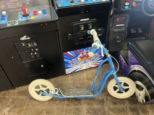 Old School Bmx Scooter Bike White Mag Wheels