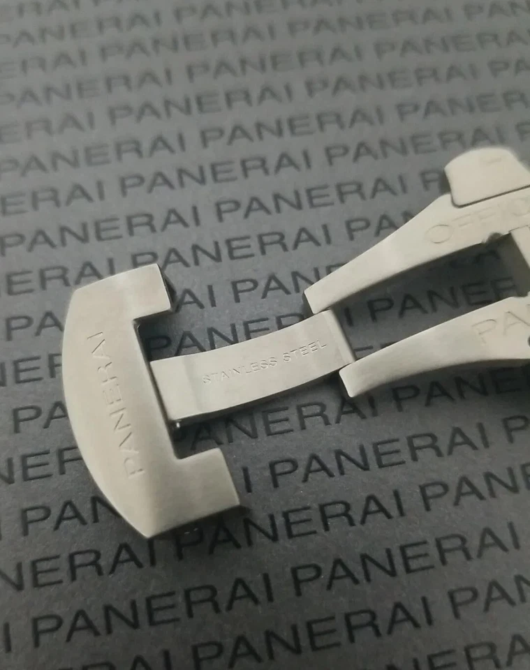 Panerai 22mm OEM Folding Deployment Deployant BDR Brushed Steel Buckle PAV00634 - Image 4 of 4