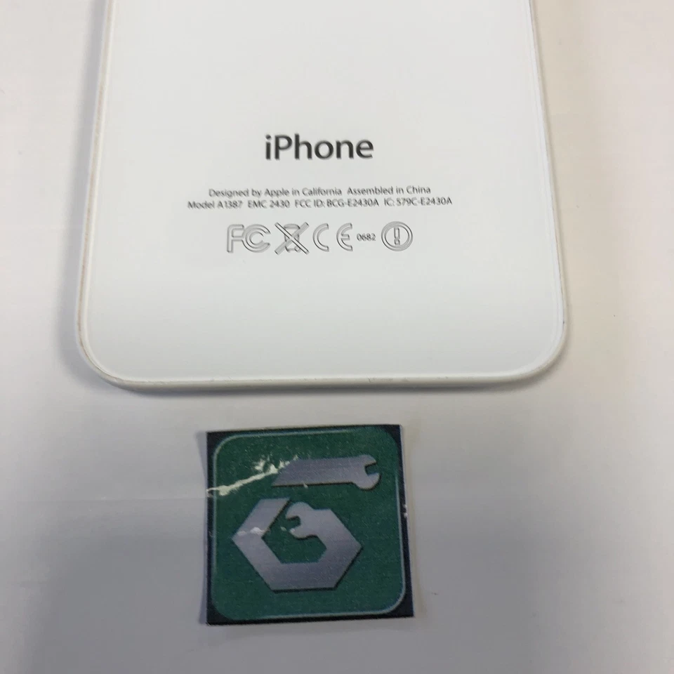 Repuesto de cubierta trasera de vidrio para Apple iPhone 4s A1387 blanca genuina OEM GRADO B Foto 3 de 3