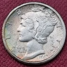 1917 S Mercury Dime 10c High Grade BU Toned #37171