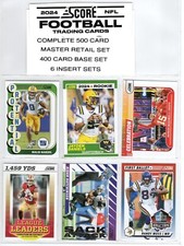 2024 Score Football Complete 500 Card Master Retail Set Base Set & 6 Insert Sets