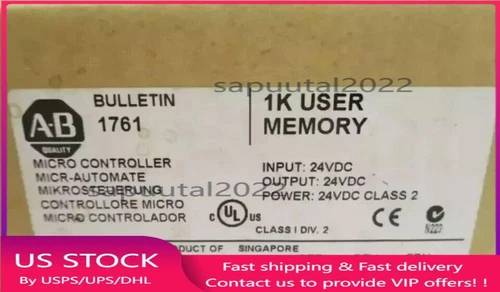 New Factory Sealed Allen-Bradley 1761-L16BBB MicroLogix 1000 16 Point Controller