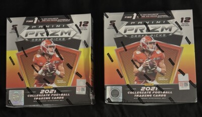 Lot Of 2 2021 Panini Prizm Draft Picks Football NFL Card Mega Box Factory Sealed