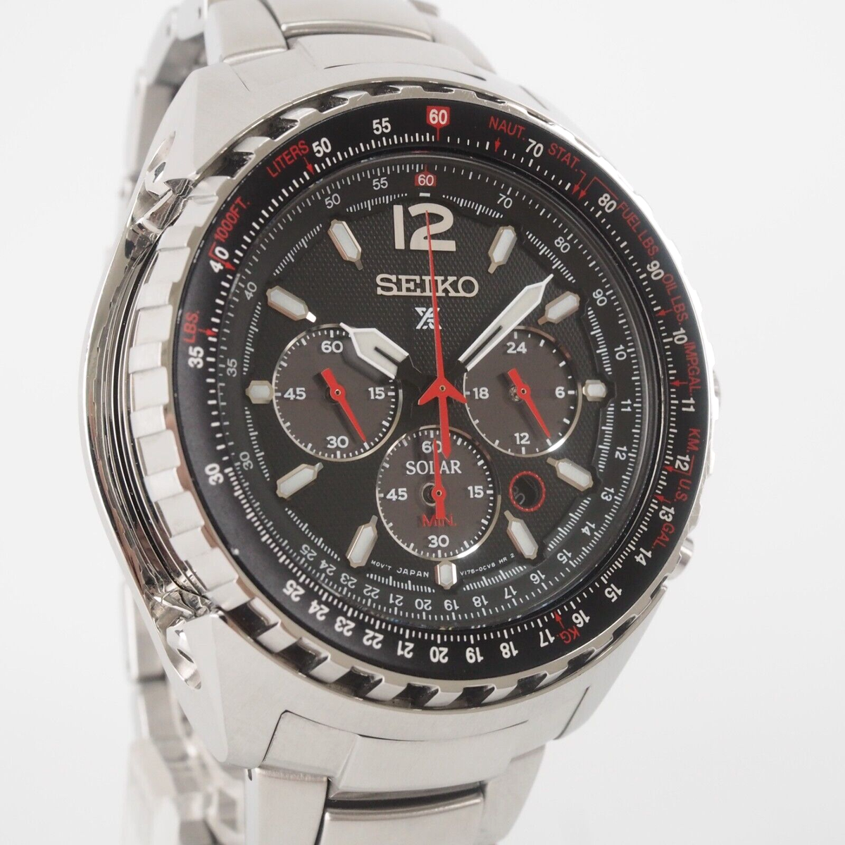 Seiko Prospex SSC261P1/V175-0CK0 Chronograph Solar Black Dial