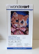 Wonderart Prize Kitty Latch Hook Kit - New - Open Box