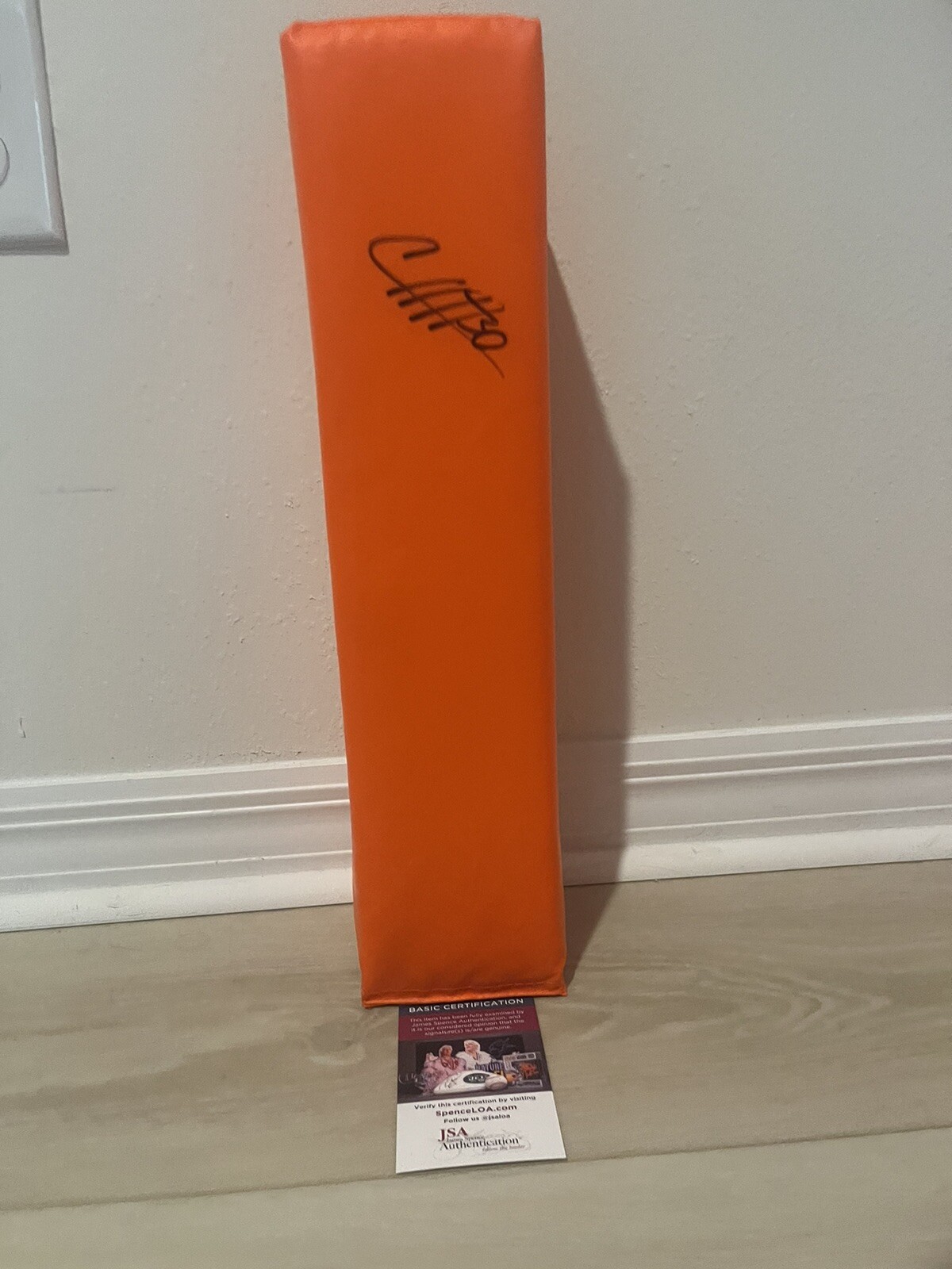 Chuba Hubbard Signed Pylon JSA COA Carolina Panthers 