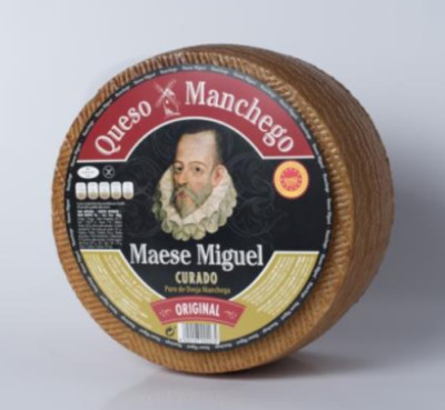Manchego DOP Original cheese aged 6 Months - Whole Wheel of 6.5 pounds