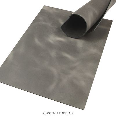 Rindleder Grau Pull-Up Design 2,2 mm A4 Stück Echt Leder Croupon Leather 135