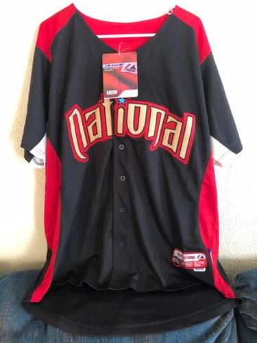 MLB All-Star Game Ryan Braun Jersey Men's 52 Majestic Black Red NL 2011 NWTS