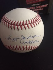 New York Yankess Reggie Jackson  Signed Autographed Baseball Steiner COA