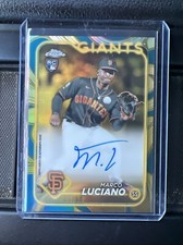 2024 Topps Gilded Collection Marco Luciano Blue/Gold Auto /50 On Card #CGA-ML