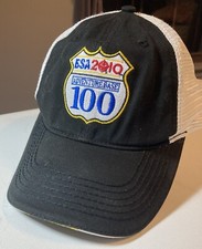 BSA 2010 Adventure Base 100 Snapback Hat Baseball Cap Boy Scouts Black & White