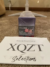 100 Ultra Pro Regular 3x4 Top loaders Toploaders & 100 Sleeves Combo