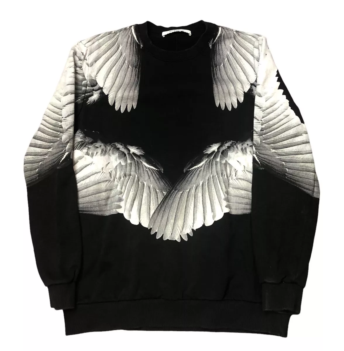 Givenchy Paris Womens Wings Feathers Crewneck Sweatshirt Size Small Pre  Owned