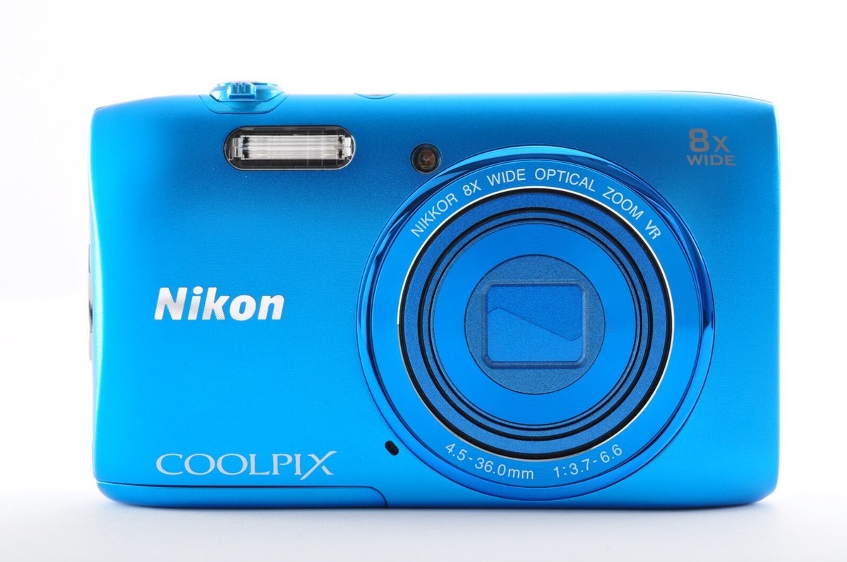 2*7様 Nikon COOLPIX S3600 青 Nikon Coolpix S3600 Blue Near Mint Compact Digital Camera