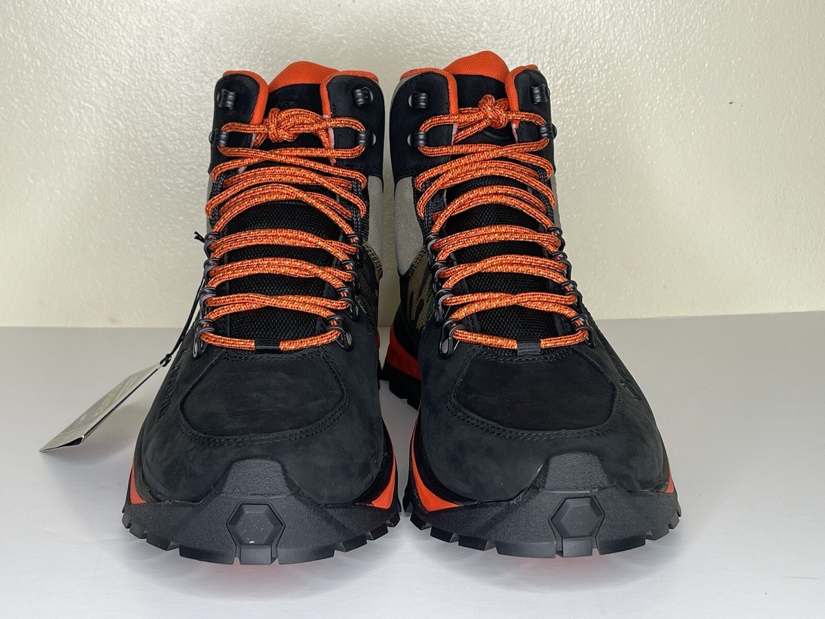 Men's Timberland Solar Ridge GTX GoreTex Hiker Boots Black Red