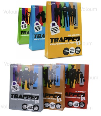 Trapped The Bank Job, Kunstraub, Escape Room Spielpaket familienfreundlich Puzzle  