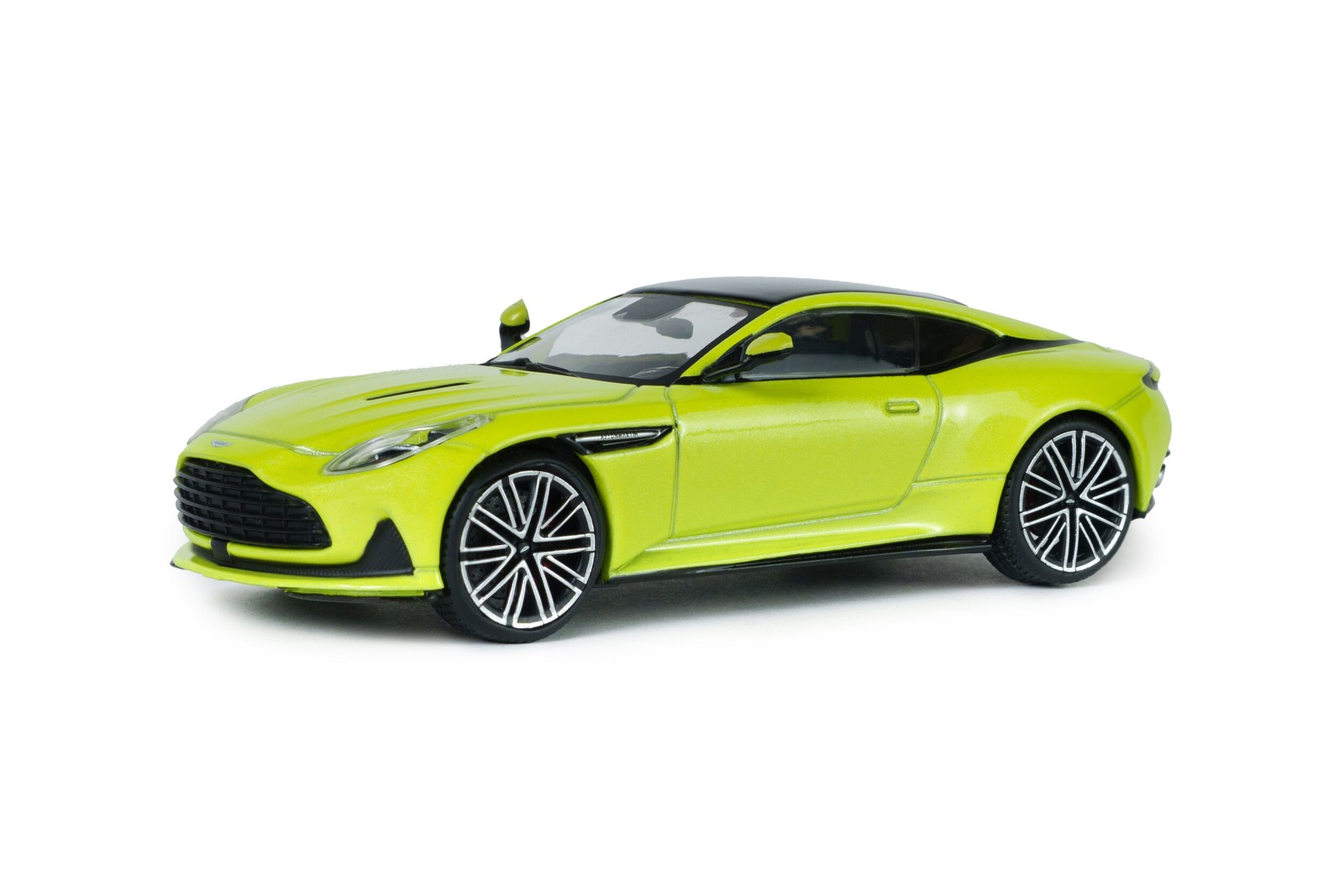 Aston Martin DB12 2023 Lime Essence Solido Cadeau Idéal pour Collectionneur Auto 1:43