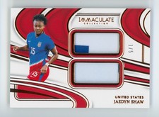 2024-25 Jaedyn Shaw Panini Immaculate Bronze USWNT Jersey Patch Soccer Card 1/5