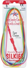 Stretch Magic Silkies Necklaces 2Mm 6/Pkg-Primary (Packaging May Vary)