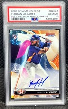 YORDAN ALVAREZ 2020 Bowman's Best - Best of 2020 Auto Rookie RC PSA 10