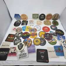 Lot of 60 Beer Coasters | Craft Brewery, Bar & Pub Coasters | Mixed Brands