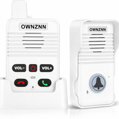 WHITE Wireless Intercom Doorbell 2 Way Communication 1000ft Range Waterproof NEW