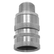 Sani-Lav N18s Hose Adapter, Stainless Steel, 3/4 In. Male Ght Outlet