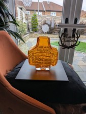 WHITEFRIARS GLASS TV VASE - 9677 TANGERINE