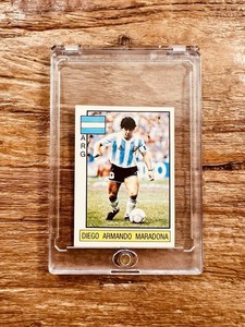 Maradona - Autocollant Panini France 87 #447 - Excellent état - Non Collé