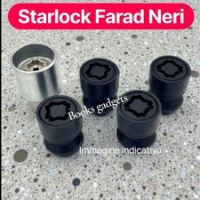 Compatibile con Nissan Terrano Kit Dadi Antifurto NERI Starlock Cerchi in Lega
