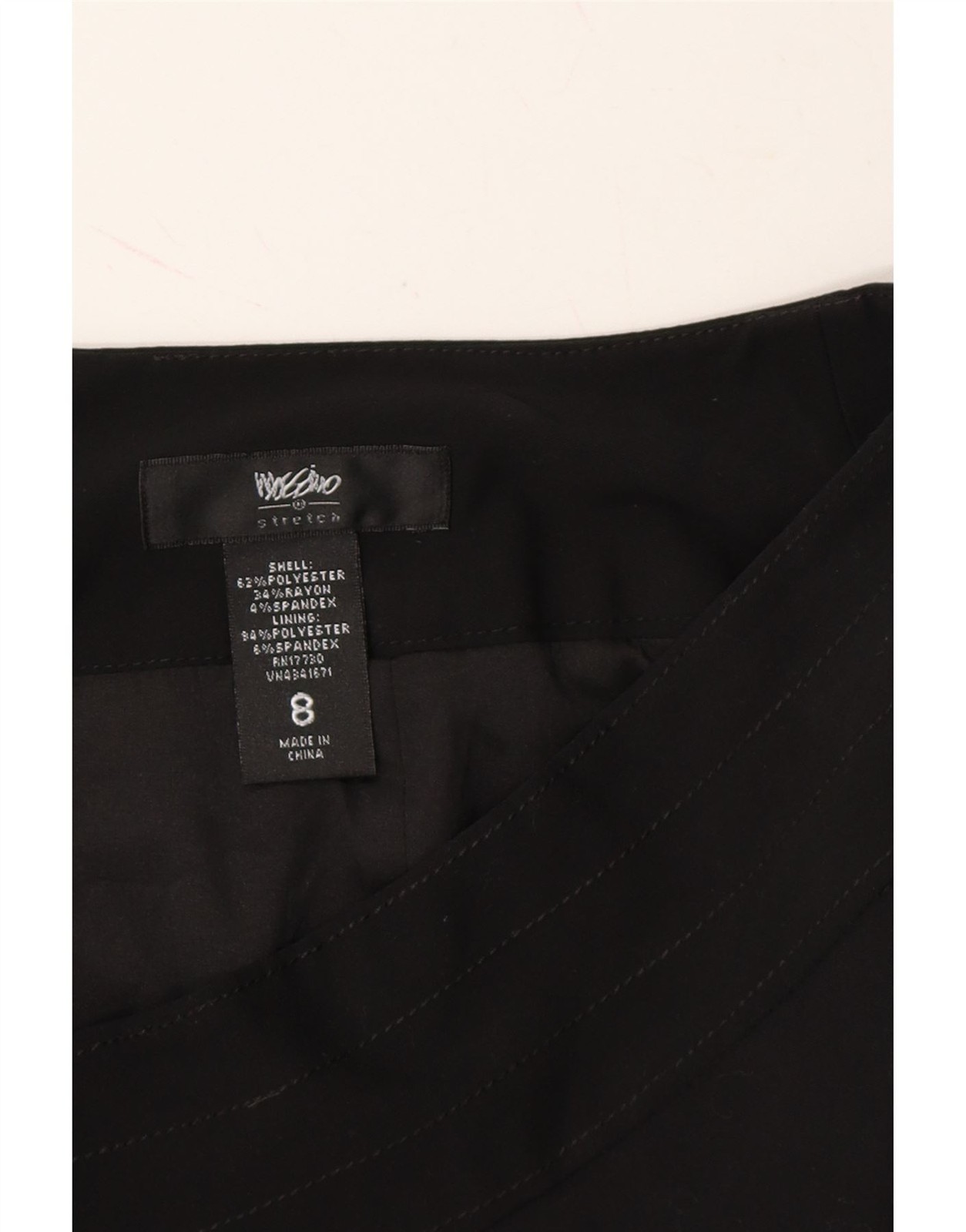 MOSSIMO Womens Pencil Skirt US 8 Medium W28 Black Polyester DA86 image 3
