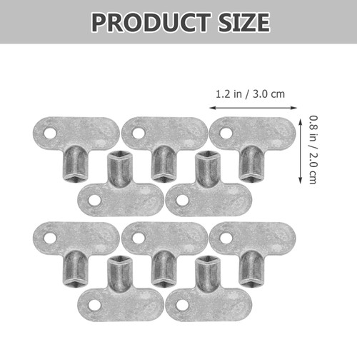 10 Pcs Exhaust Valve Key Radiator Keys for Bleeding Air Plumbing - Picture 2 of 11