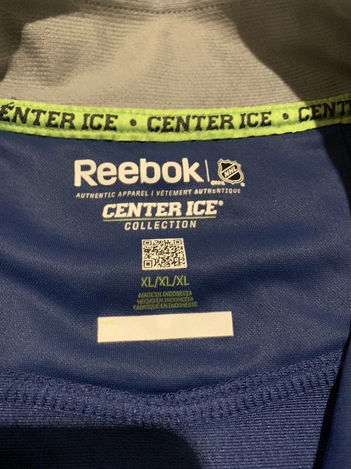 Suéter Tampa Bay Lightning Para Hombres XL Azul Manga Larga 1/4 Cremallera Pullover Hockey NHL Foto 2 de 4