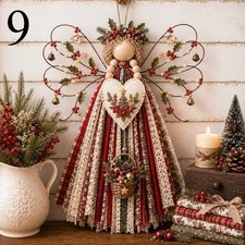 Retro 3D Fabric Sewing Kit Patchwork DIY Material Holiday Wall Hanging Decor kit