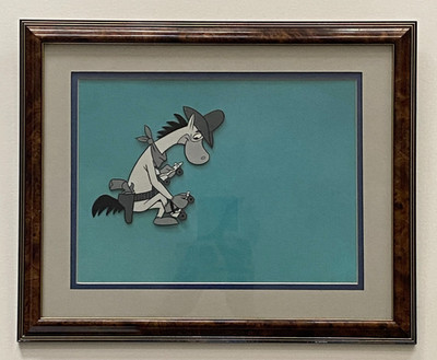 Quick Draw McGraw Kellogg s Sugar Smacks Commercial Cel Framed 12.5x15.5
