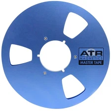 ATR Magnetics Master Tape 1/4" Empty 10.5" NAB Metal Reel Cardboard Box - Blue