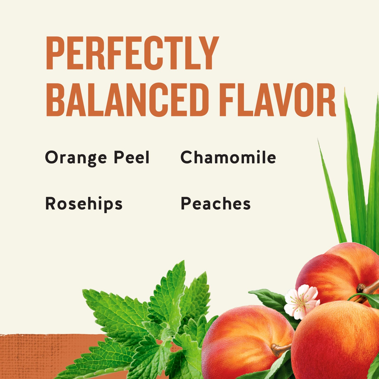 Celestial Seasonings Country Peach Passion Herbal Tea 20 Count Caffeine Free