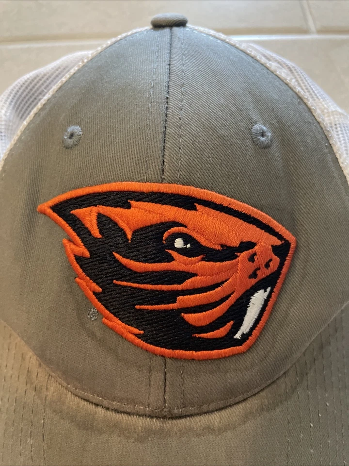 Zephyr NCAA Oregon State Mens Hat Cap Snap Back Mesh Back Gray - Image 3 of 4