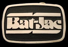 RD20101 *NOS* VINTAGE 1970s **BAT-JAC OIL TOOLS** SOLID BRASS OILFIELD BUCKLE