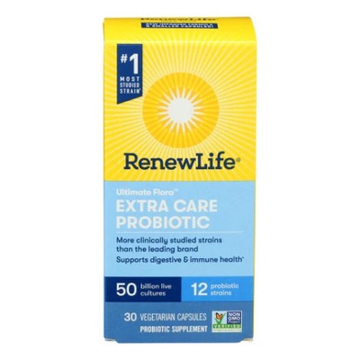 Extra Care Ultimate Flora Probiotic 30 Capsules By Renew Life
